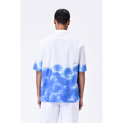 Genes Lecoanet Hemant Giza Cotton Cubon Collar Shirt Uv Print