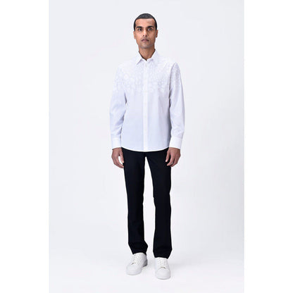 Genes Lecoanet Hemant Giza Cotton Poplin Regular Fit Button-Up Shirt