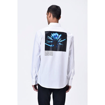 Genes Lecoanet Hemant Mens Shirt With Uv Flower Sticker On Back