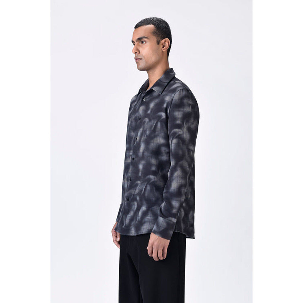 Genes Lecoanet Hemant Regular Fit Button-Up Shirt With Aurora Check Print