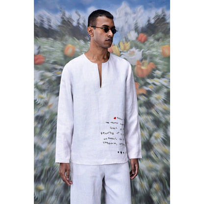 Genes Lecoanet Hemant Linen Graffiti T-Shirt