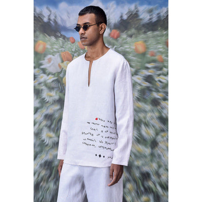 Genes Lecoanet Hemant Linen Graffiti T-Shirt