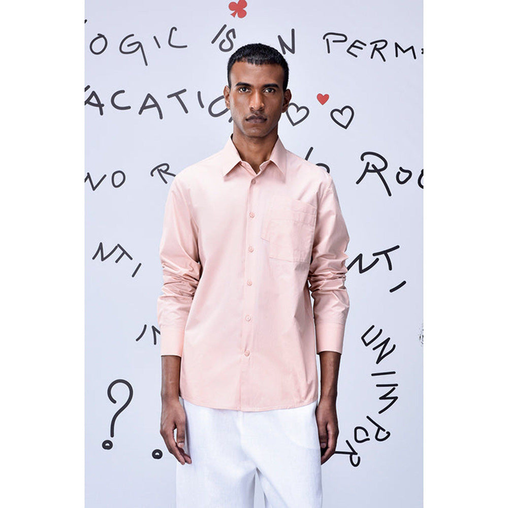Genes Lecoanet Hemant Overlapping Pocket Regular Fit Shirt