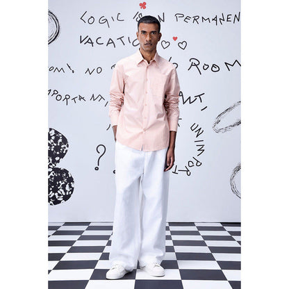 Genes Lecoanet Hemant Overlapping Pocket Regular Fit Shirt