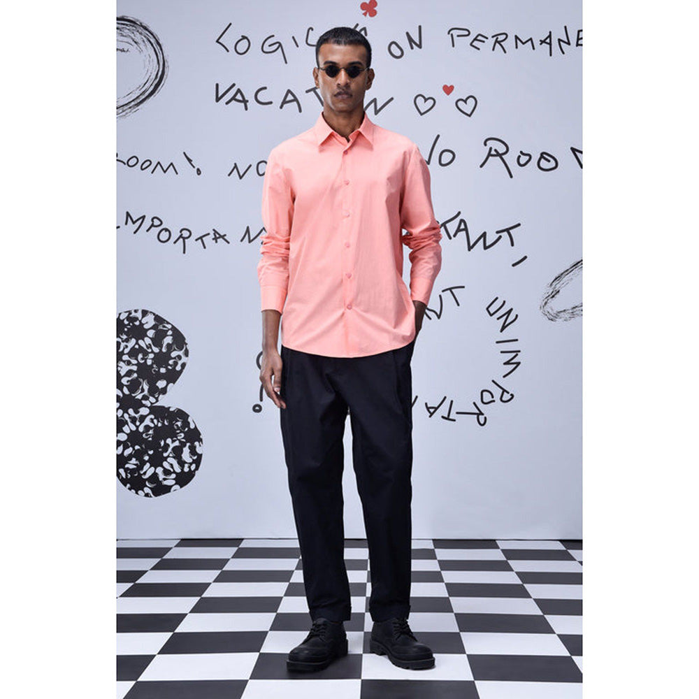 Genes Lecoanet Hemant Malmal Formal Regular Fit Shirt- Beige Rosie