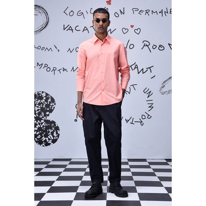 Genes Lecoanet Hemant Malmal Formal Regular Fit Shirt- Beige Rosie