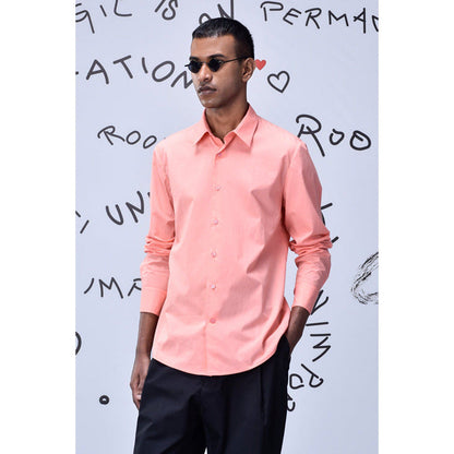 Genes Lecoanet Hemant Malmal Formal Regular Fit Shirt- Beige Rosie