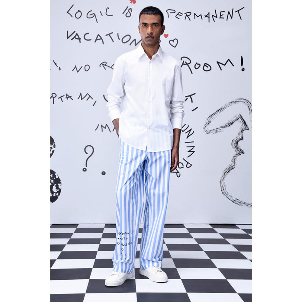 Genes Lecoanet Hemant Malmal Formal Regular Fit Shirt- White