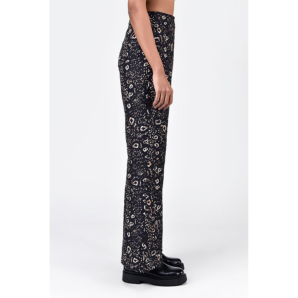 Genes Lecoanet Hemant Slim Fit Boot Cut Trousers with Bone Pockets