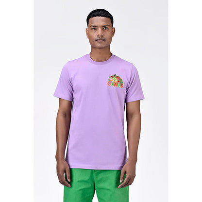Genes Lecoanet Hemant Regular Fit Men's T-Shirt With Genes Fruit Basket Embroidery