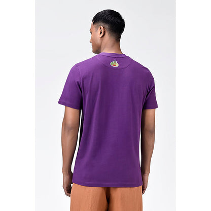 Genes Lecoanet Hemant Regular Fit Men's T-Shirt With Genes Fruit Basket Embroidery