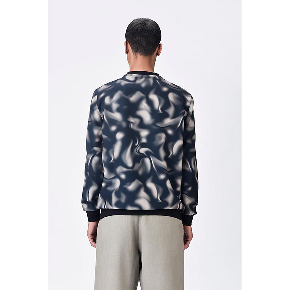 Genes Lecoanet Hemant Easy Fit Sweatshirt With Genes Text And Aurora Print