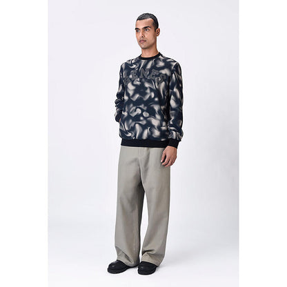 Genes Lecoanet Hemant Easy Fit Sweatshirt With Genes Text And Aurora Print