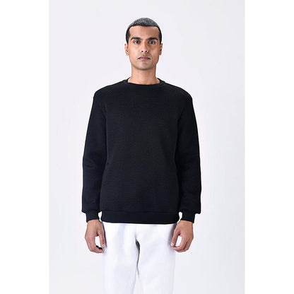 Genes Lecoanet Hemant Black Poly Mesh Sweatshirt
