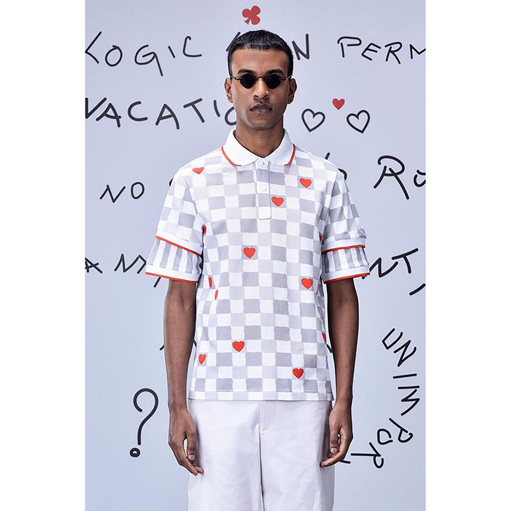 Genes Lecoanet Hemant Chess Board Semi-Fitted Polo