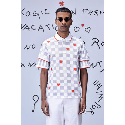 Genes Lecoanet Hemant Chess Board Semi-Fitted Polo
