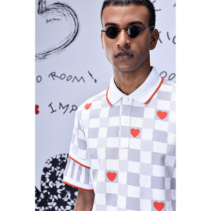 Genes Lecoanet Hemant Chess Board Semi-Fitted Polo
