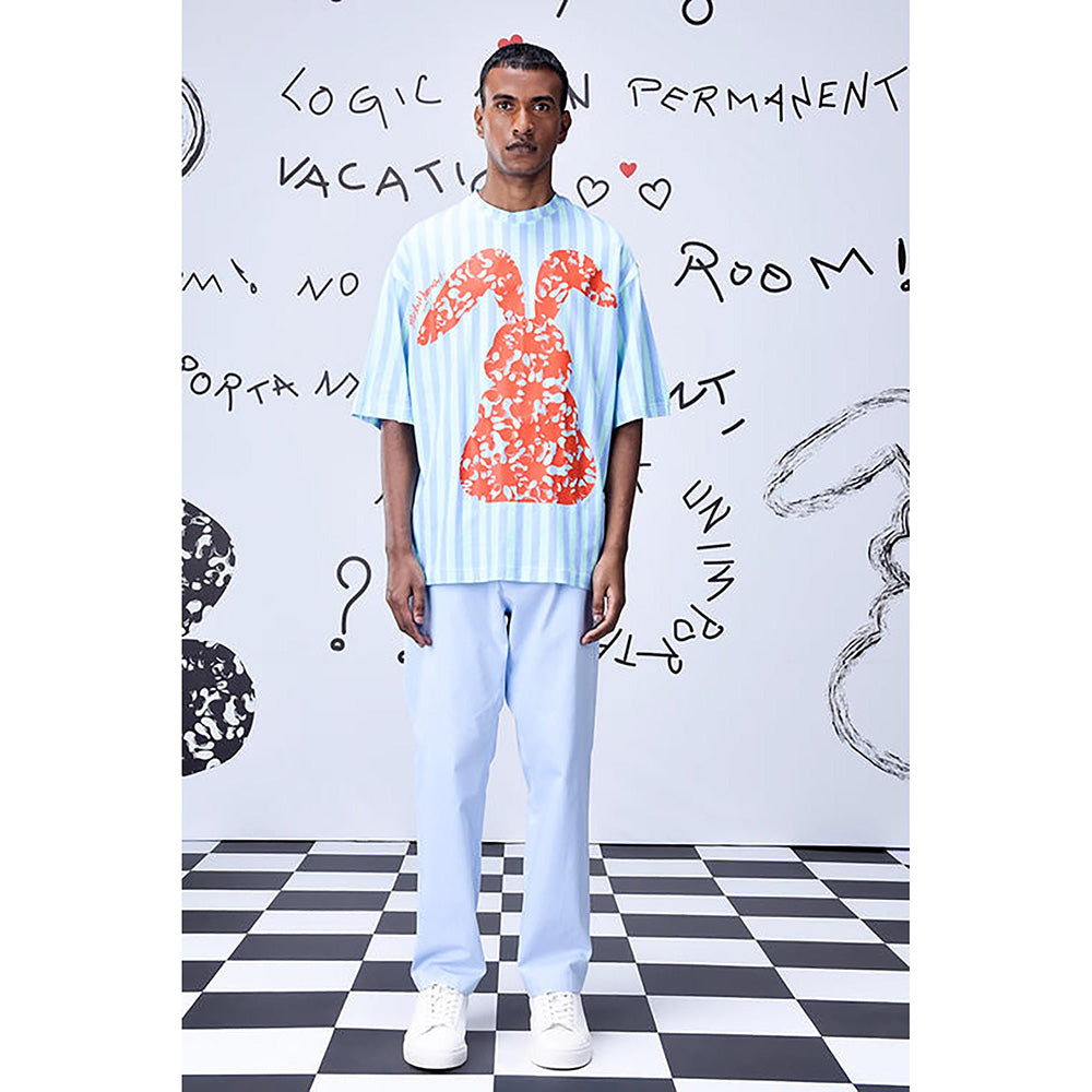 Genes Lecoanet Hemant Solo Bunny T-Shirt- Blue