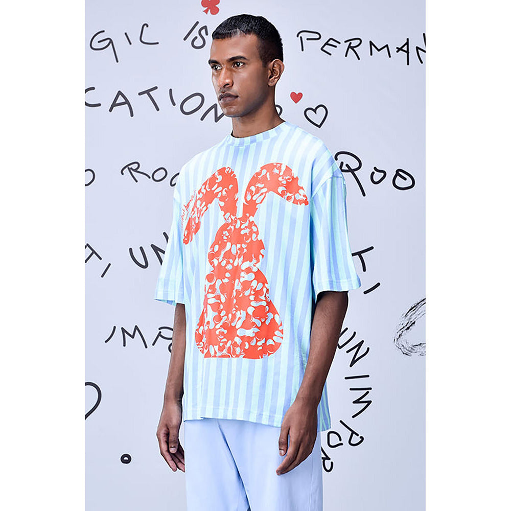Genes Lecoanet Hemant Solo Bunny T-Shirt- Blue