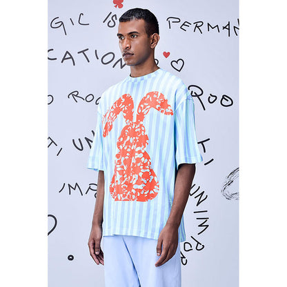 Genes Lecoanet Hemant Solo Bunny T-Shirt- Blue
