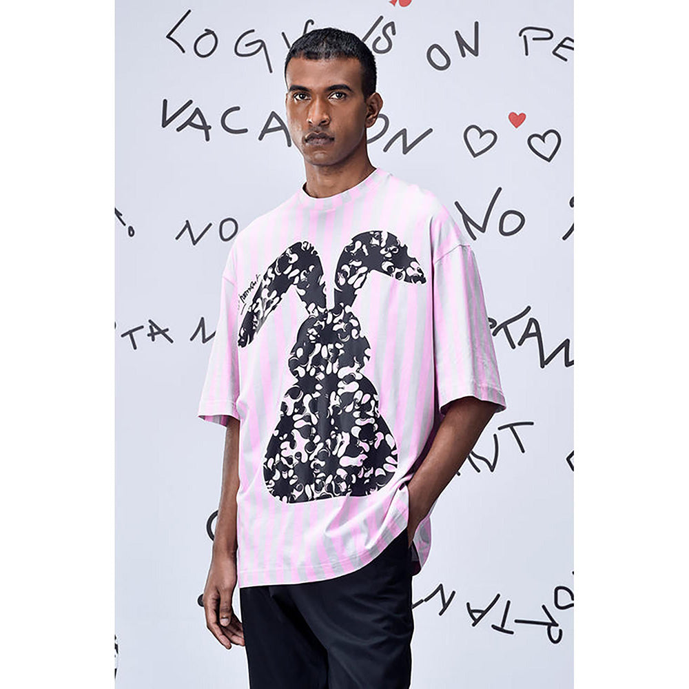 Genes Lecoanet Hemant Solo Bunny T-Shirt- Pink