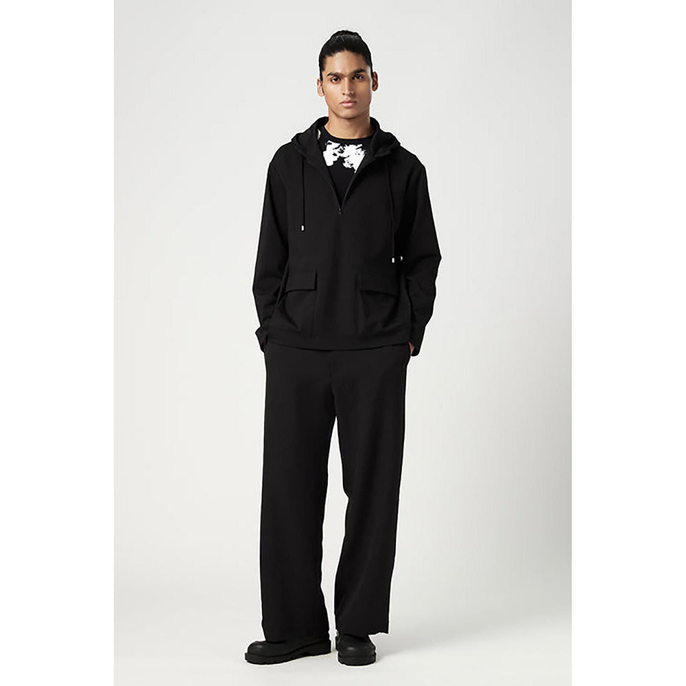 Genes Lecoanet Hemant Relaxed Fit Hoodie With Front Flap Pocket And Zipper Opening Detail