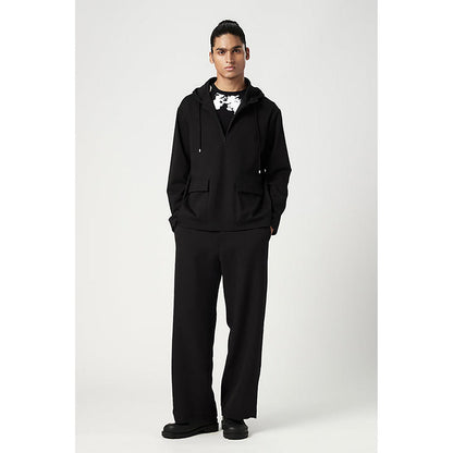 Genes Lecoanet Hemant Relaxed Fit Hoodie With Front Flap Pocket And Zipper Opening Detail