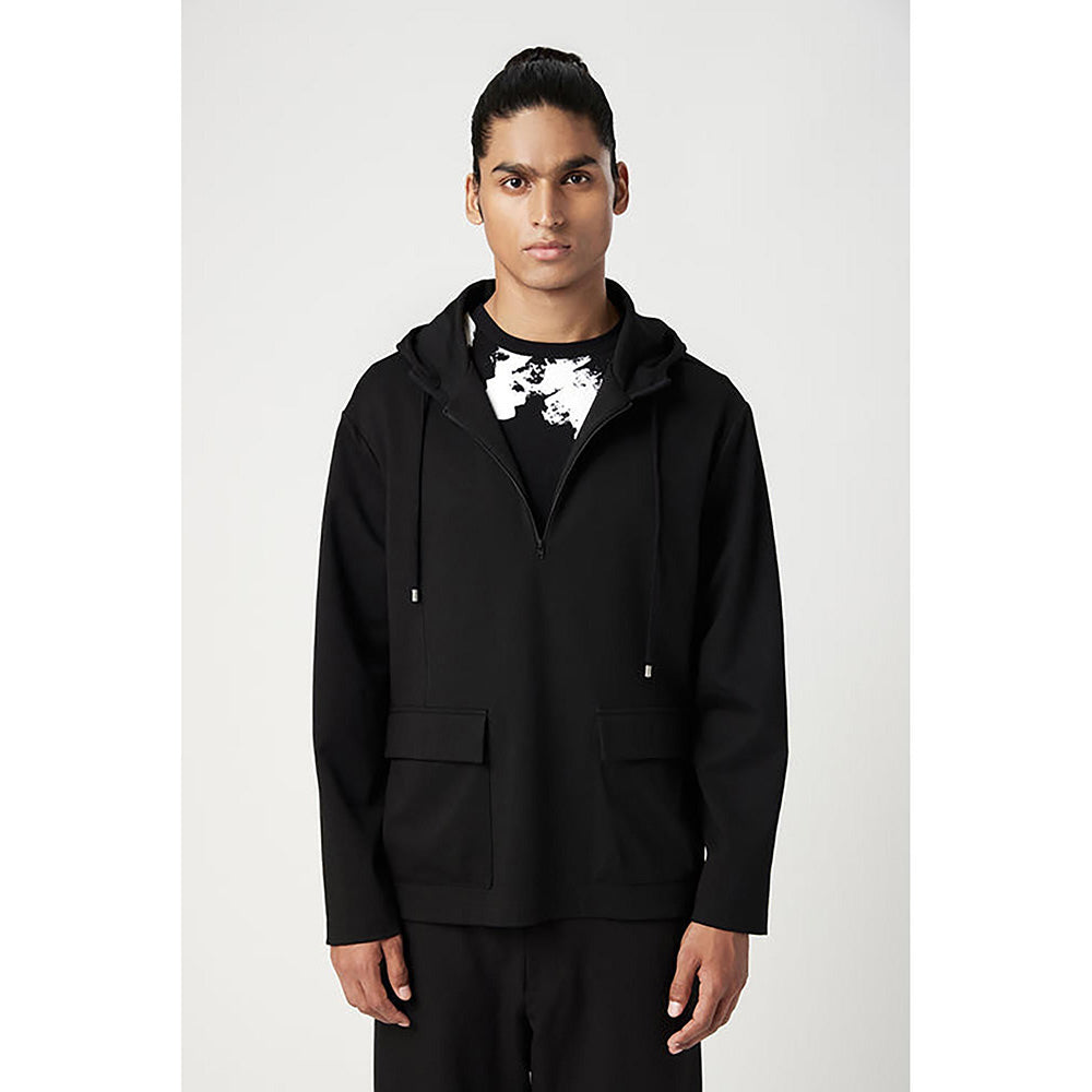 Genes Lecoanet Hemant Relaxed Fit Hoodie With Front Flap Pocket And Zipper Opening Detail