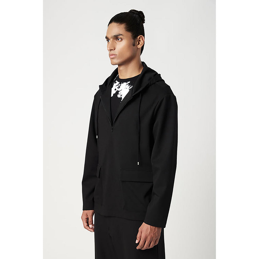 Genes Lecoanet Hemant Relaxed Fit Hoodie With Front Flap Pocket And Zipper Opening Detail