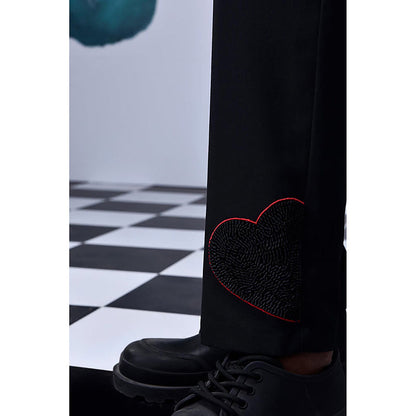 Genes Lecoanet Hemant Wool Drawstring Semi Fit Pants