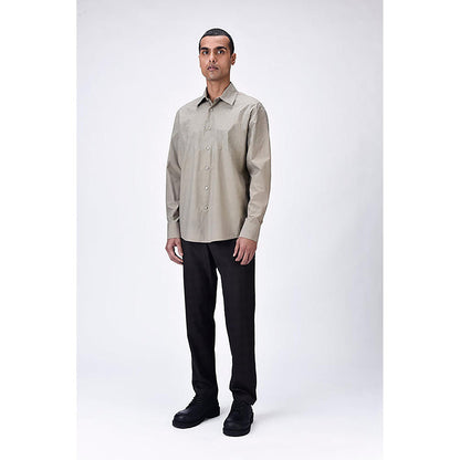 Genes Lecointe Hemant Giza Cotton Poplin Regular Fit Button-Up Shirt
