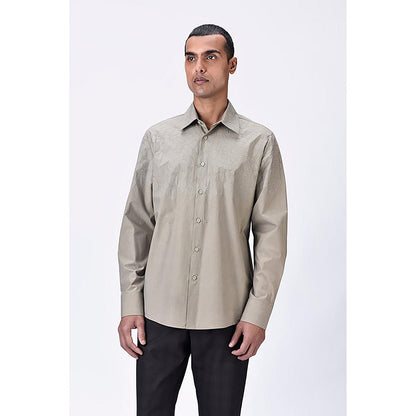 Genes Lecointe Hemant Giza Cotton Poplin Regular Fit Button-Up Shirt