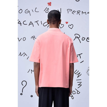 Genes Lecointe Hemant Overlapping Pocket Relax Fit Cuban Shirt