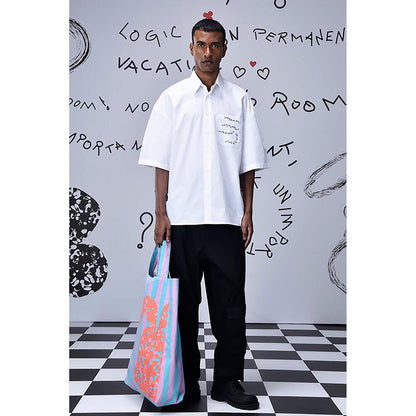 Genes Lecointe Hemant Cotton Rabbit Sticker Oversized Shirt