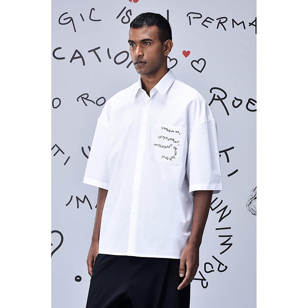 Genes Lecointe Hemant Cotton Rabbit Sticker Oversized Shirt
