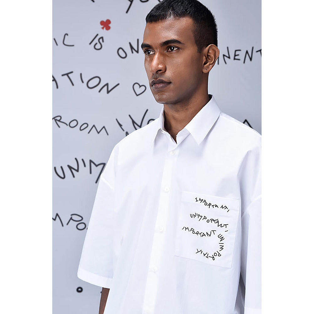 Genes Lecointe Hemant Cotton Rabbit Sticker Oversized Shirt