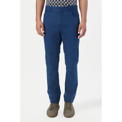 Genes Lecointe Hemant Slim Fit Trousers With Back Bone Pocket