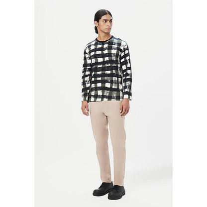 Genes Lecointe Hemant Classic Fit Trousers With Back Bone Pocket