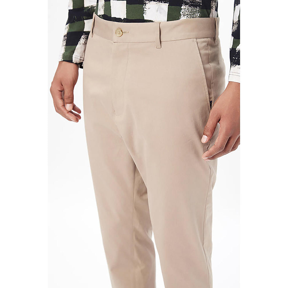 Genes Lecointe Hemant Classic Fit Trousers With Back Bone Pocket