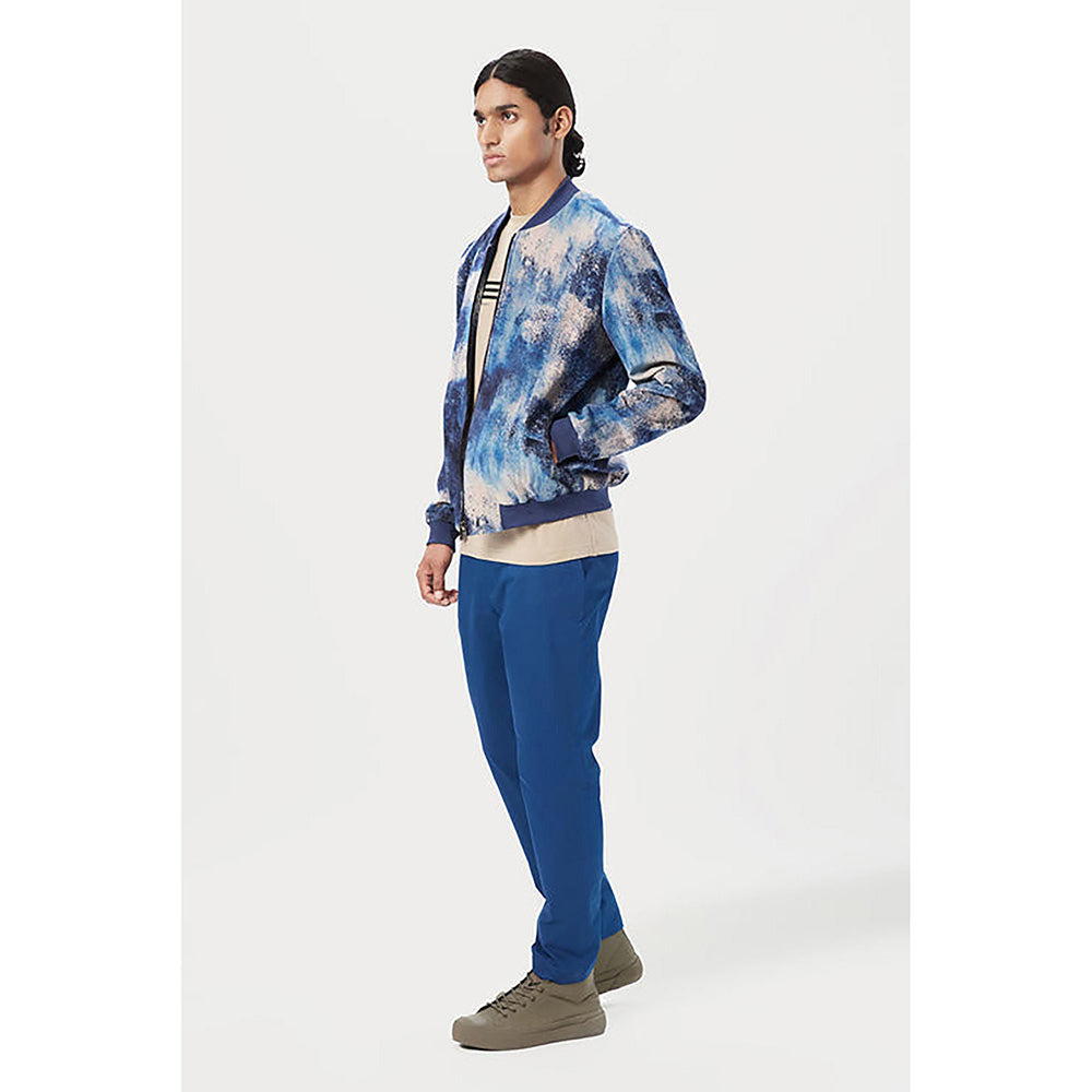 Genes Lecointe Hemant Regular Fit Trousers With Back Bone Pocket