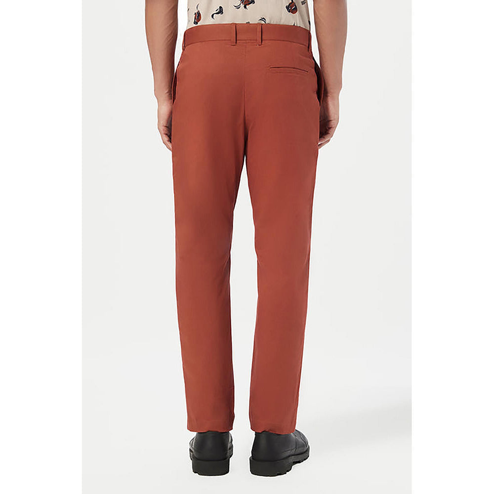 Genes Lecointe Hemant Regular Fit Trousers With Back Bone Pocket