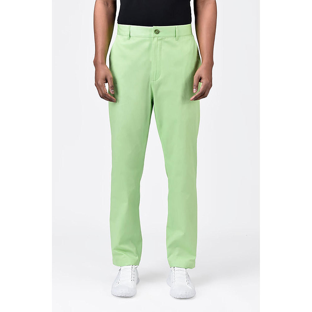 Genes Lecointe Hemant Men's Regular Fit Corduroy Trousers Mint Green