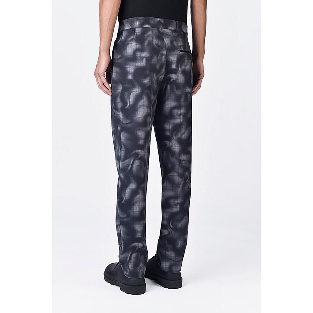 Genes Lecointe Hemant Regular Fit Banana Crepe Trousers With Adjustable Waist