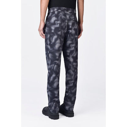 Genes Lecointe Hemant Regular Fit Banana Crepe Trousers With Adjustable Waist