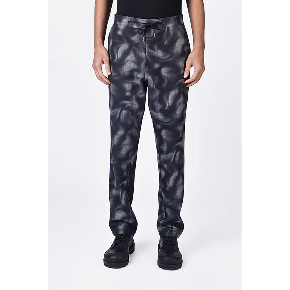 Genes Lecointe Hemant Regular Fit Banana Crepe Trousers With Adjustable Waist