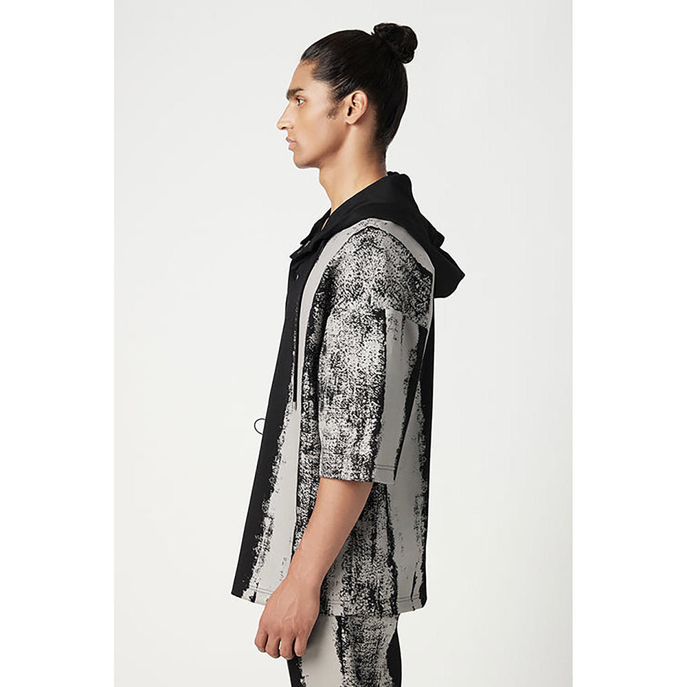 Genes Lecointe Hemant Easy Fit Hoodie T-Shirt With 3D Double Pocket Detail