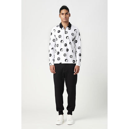 Genes Lecointe Hemant Regular Fit Full Sleeve Polo T-Shirt