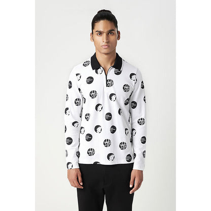Genes Lecointe Hemant Regular Fit Full Sleeve Polo T-Shirt