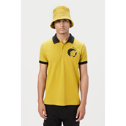 Genes Lecointe Hemant Regular Fit Polo T-Shirt With Signature Stamp Print Placement