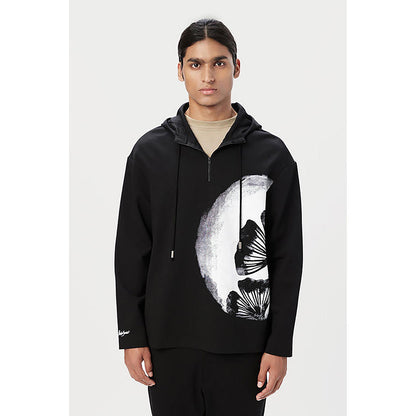 Genes Lecointe Hemant Relaxed Fit Hoodie With Drop Shoulder